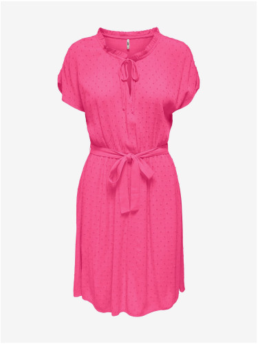Тъмно розова дамска рокля на точки JDY Lima - Дамски