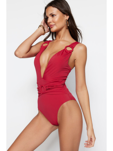 Дамски бански костюм. Trendyol Detailed