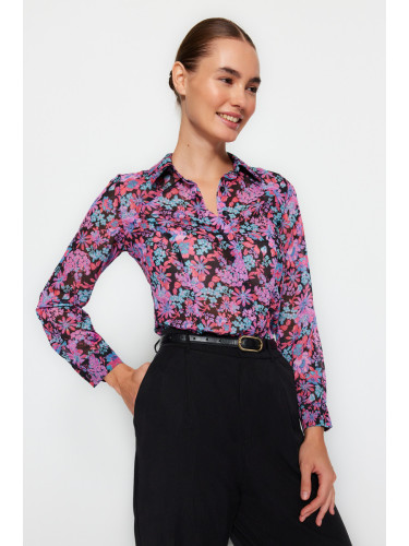 Trendyol Multicolored Floral Patterned Woven Shirt