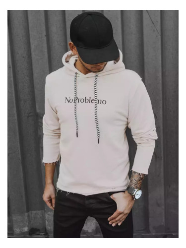 Bluza męska z kapturem kamelowa Dstreet