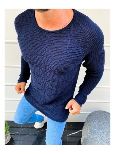 Dark blue men's sweater WX1601