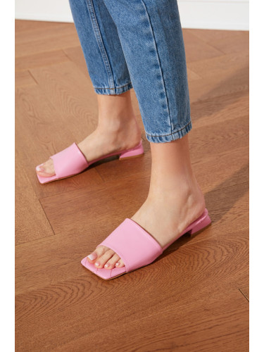 Trendyol Pink Flat Toe Women's Slippers