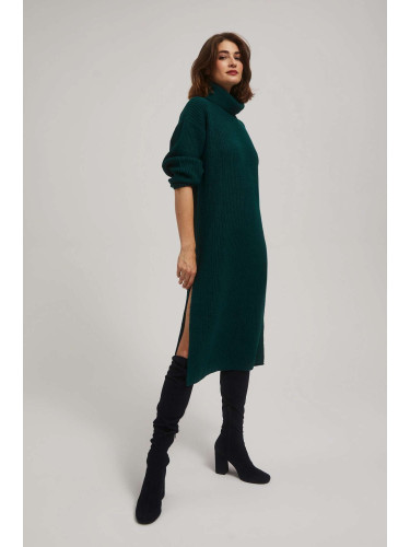 Marisse Emerald Turtleneck Sweater Dress