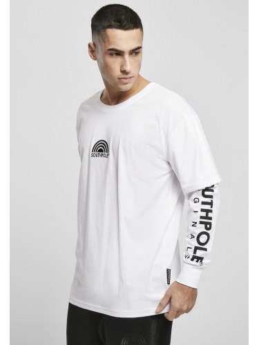 Southpole Basic Double Sleeve Tee White