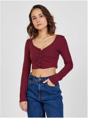 Wine crop top TALLY WEiJL - Women