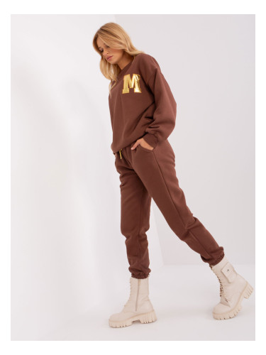 Women's Dark Brown Insulated Tracksuit