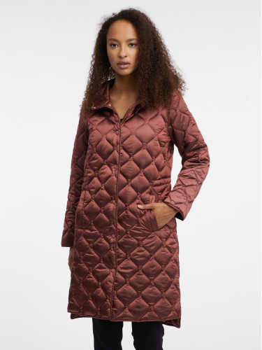 Orsay Brown Women's Lightweight Quilted Coat - Women's