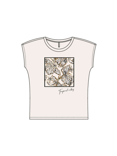 WOMEN'S T-SHIRT L-TS-4093 WHITE