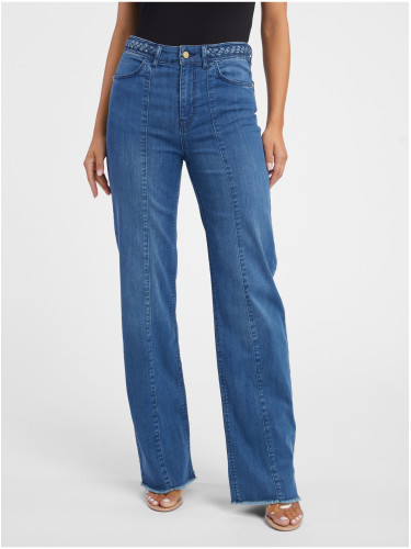 Orsay Blue Women's Wide Jeans - Women's