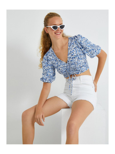 Koton Gathered Crop Blouse