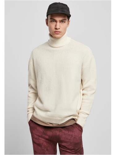 Oversized Roll Neck Sweater whitesand