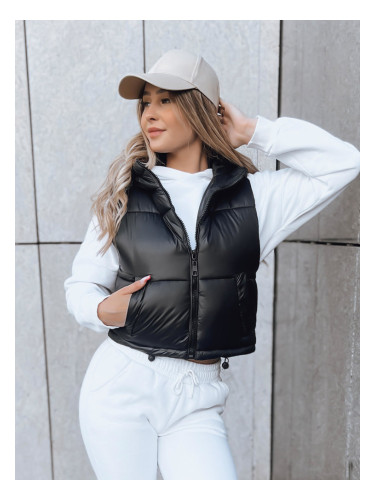 Дамска ватирана жилетка CEDAR черна Dstreet