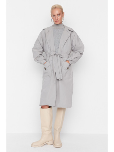 Дамско палто Trendyol Waist Pucker
