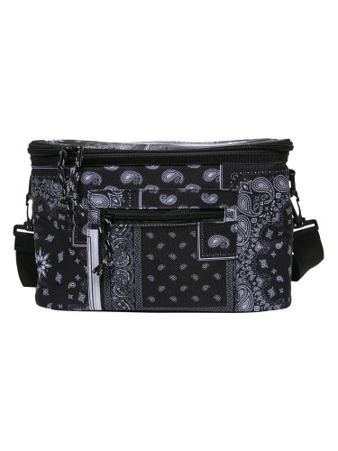 Bandana Patchwork Print Cooler Bag Black/white