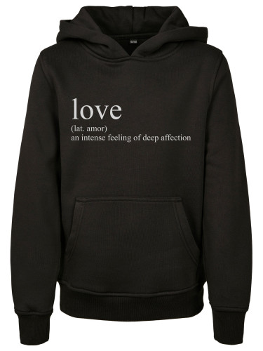 Kids Love Definition Hoody Black