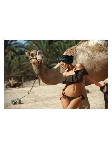 Keira Kaki Swimsuit M-465 (3) Khaki