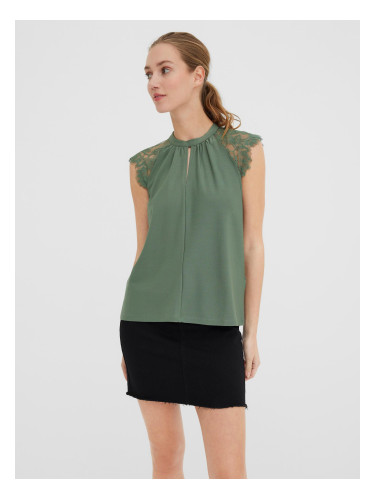 Green women's blouse VERO MODA Milla