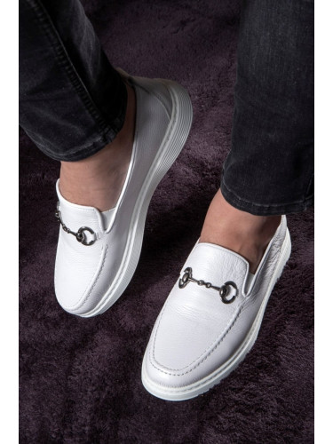 Ducavelli Anchor Genuine Leather Men's Casual Shoes, Loafers, Light Shoes, Summer Shoes.