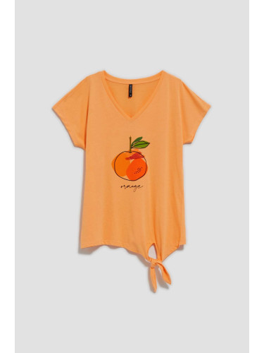 Marisse Women's T-Shirt L-Ts-4059 Peach