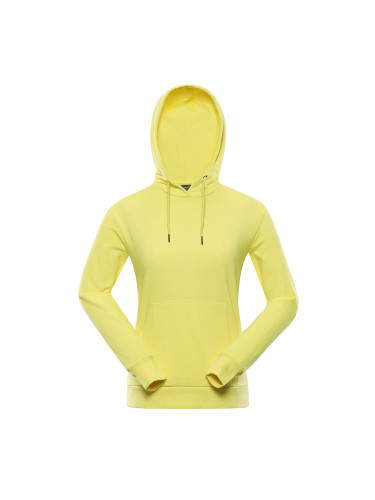 Women's yellow basic sweatshirt NAX QEDA