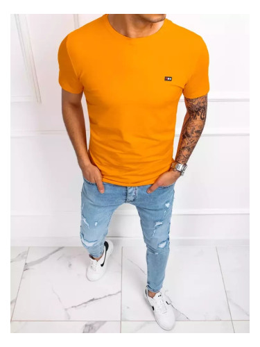 T-shirt męski pomarańczowy Dstreet