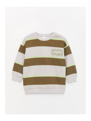 LC Waikiki Crew Neck Long Sleeve Striped Baby Boy Sweatshirt