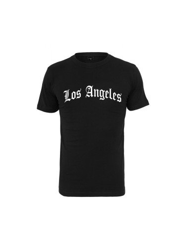 Black T-shirt with Los Angeles written on it