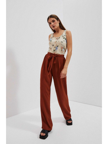 Marisse Women's Trousers L-Sp-4013 Brown