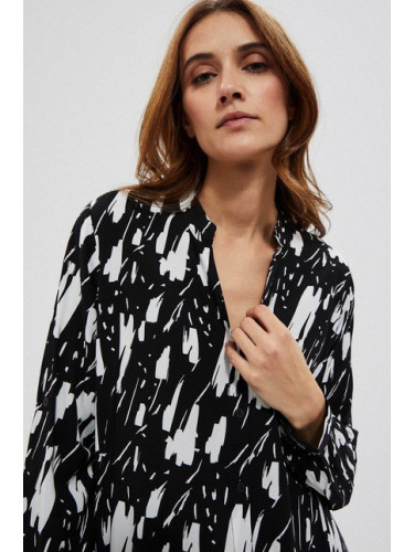 Marisse Long Viscose Shirt L-Ko-3701 Black