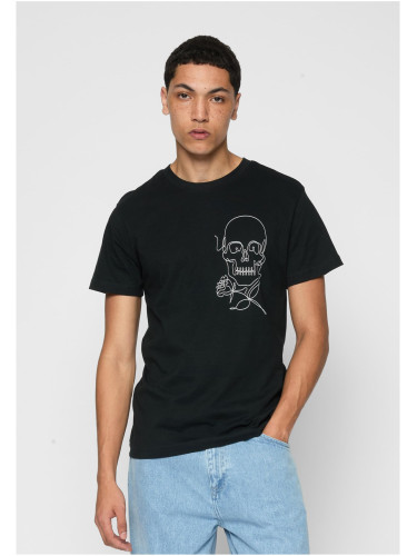 Black Skull One Line T-shirt