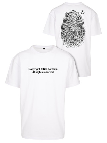 Oversize fingerprint t-shirt white
