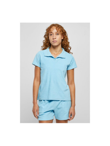 Women's towel Polo shirt balticblue