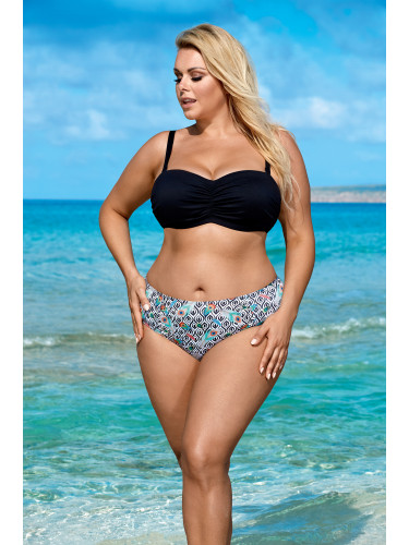 Бански от две части L2229/9 черно-зелен