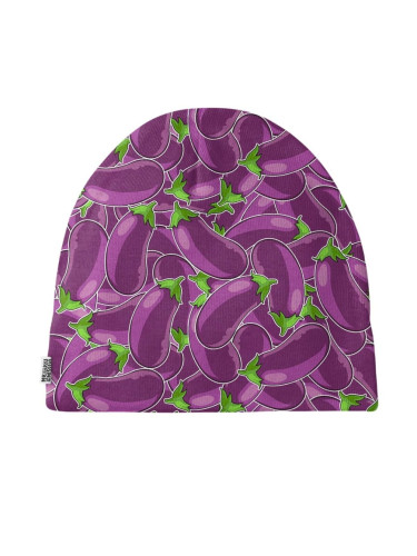 Mr. GUGU & Miss GO Man's Eggplant Beanie MB 2167178