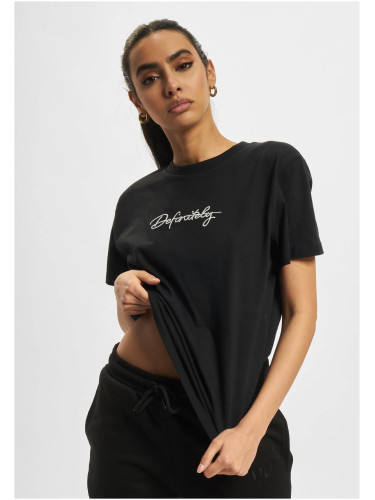 DEF Handwriting Definitely embroidered t-shirt black