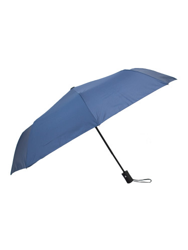 Semiline Unisex's Short Semi-automatic Umbrella L2050-1 Navy Blue