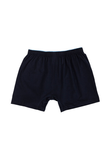 Men's cotton boxers in dark blue