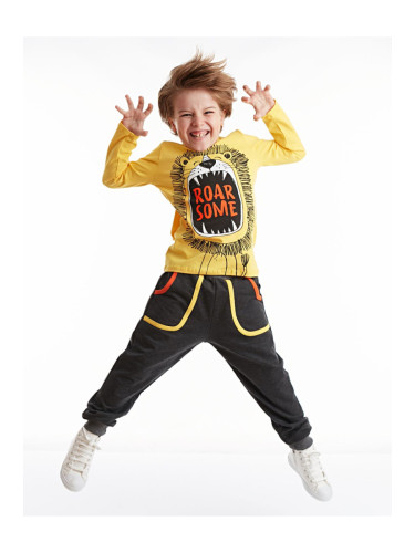 Denokids Roar Lion Boys T-shirt Pants Suit