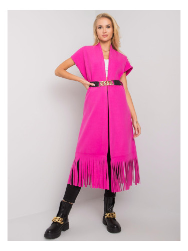 Pink coat with fringe Forl