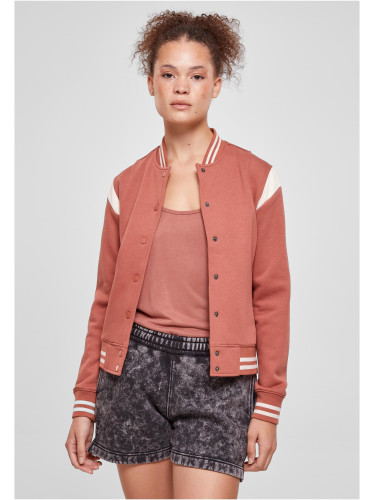 Women's College Sweat Jacket Terracotta/White Sand Liner