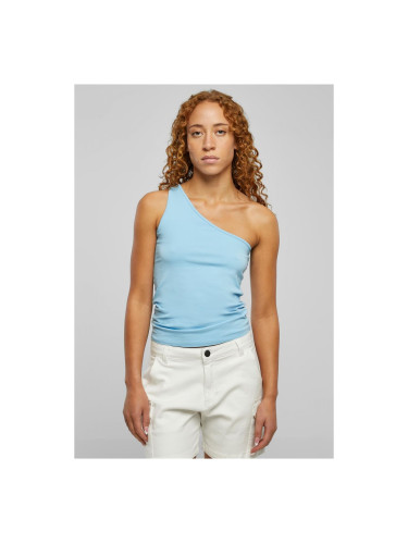 Women's asymmetrical top balticblue