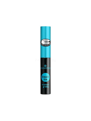 Essence Liquid Ink Eyeliner Waterproof Очна линия за жени 3 ml Нюанс Black