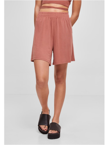 Women's modal terracotta shorts