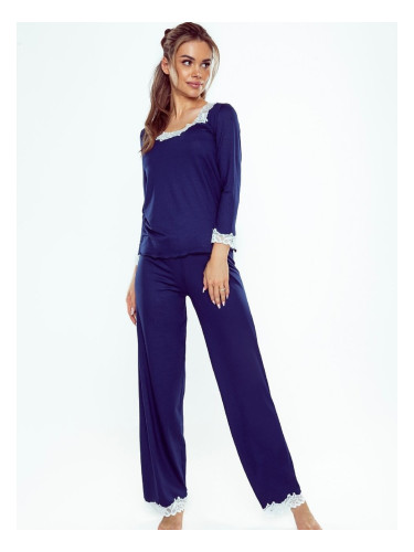 Pyjamas Eldar First Lady Arleta length/r 2XL-3XL navy blue-ecru 059