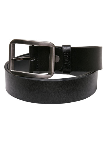 Base strap with thorn buckle made of synthetic leather black