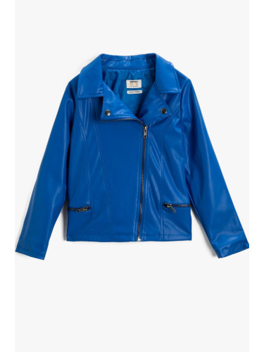 Koton Girls' Saxe Blue Jacket