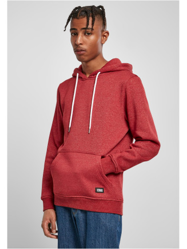 Basic Melange Hoody bloodstonemelange