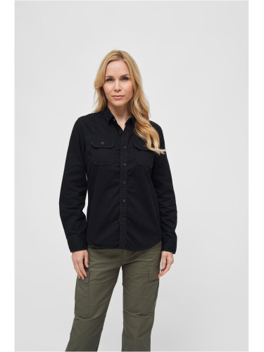 Women's vintage long sleeve shirt black