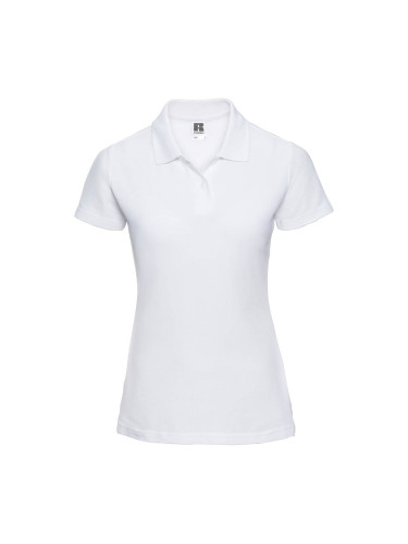 White Polycotton Polo Russell Women's T-Shirt