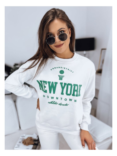 Women's sweatshirt NEW YORK ecru Dstreet